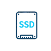 Icona SSD – dispositivo di archiviazione per recupero dati