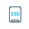 Icona SSD – dispositivo di archiviazione per recupero dati