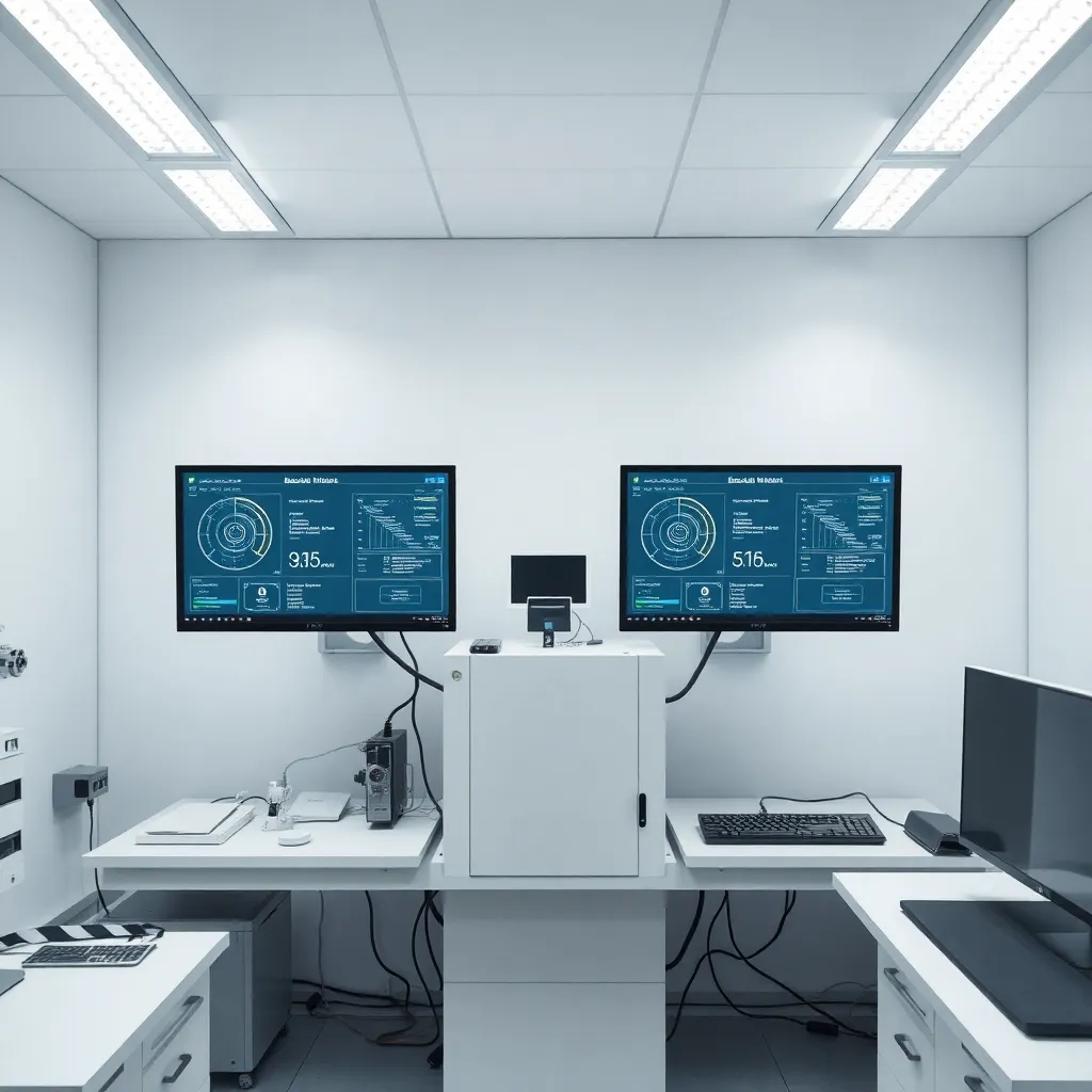 Macchina virtuale collegata a un estrattore in laboratorio LabRD durante il recupero dati professionale