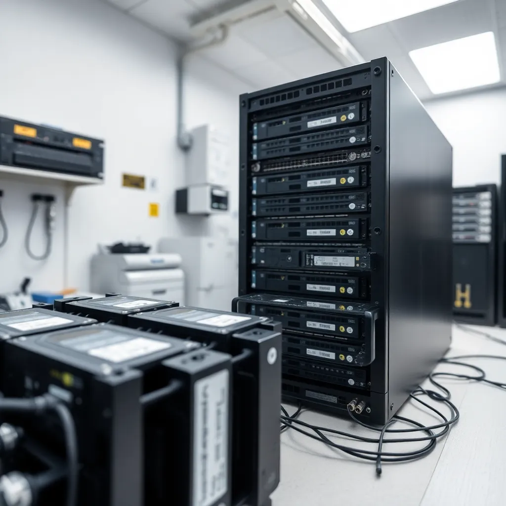 Dispositivo SAN in laboratorio LabRD durante il recupero dati professionale