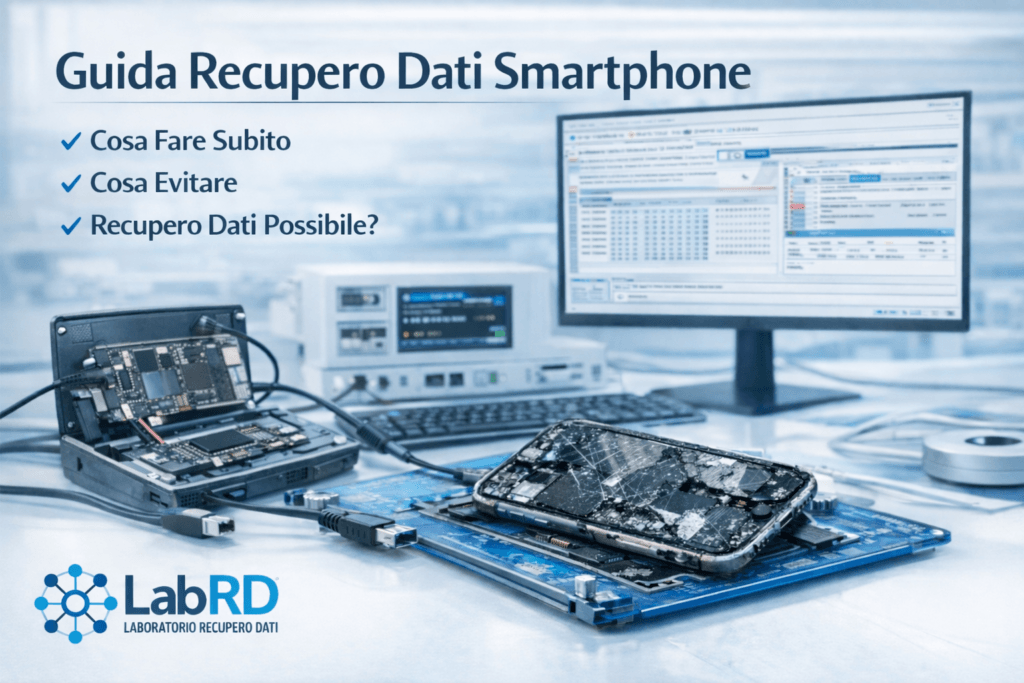 Guida al recupero dati da smartphone cosa fare subito